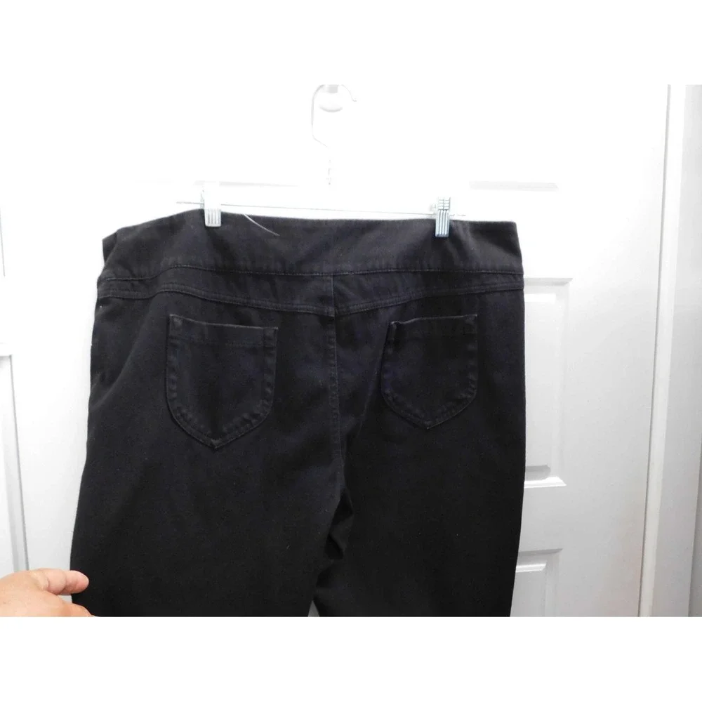 Joseph Ribkoff Women's Pull On Black Twill Pants Trousers‎ Size  20